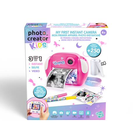 Appareil photo à impression instantanée junior - thème licorne Rose 1 - vertbaudet enfant 