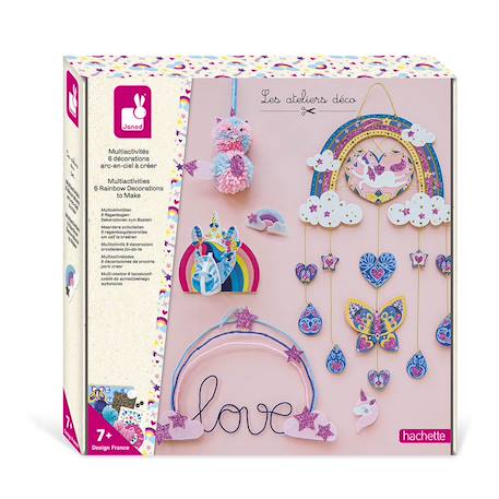 Coffret multi-activités arc-en-ciel Rose 1 - vertbaudet enfant 
