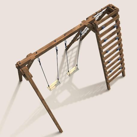 Portique en bois pour enfants tristan Marron 6 - vertbaudet enfant 