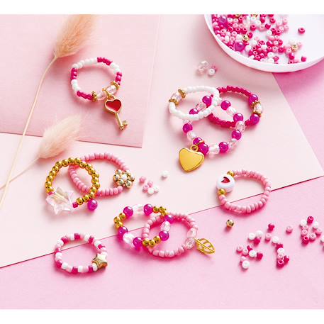 Bagues en perles à créer - lovely ROSE 2 - vertbaudet enfant 