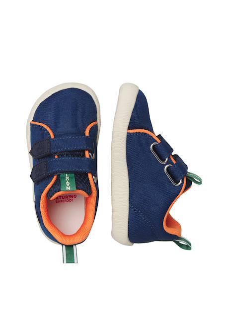 Chaussures barefoot en tissu yompy vl. Marine-+Rose- 4 - vertbaudet enfant 