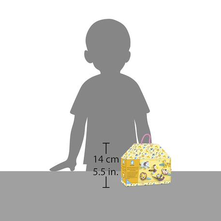 6 barrettes à créer animaux exotiques JAUNE 2 - vertbaudet enfant 