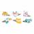 Coffret 6 Barrettes animaux pailletés Jaune 3 - vertbaudet enfant 