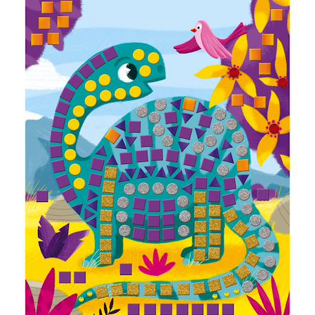 Mosaïques dinosaures Vert 3 - vertbaudet enfant 
