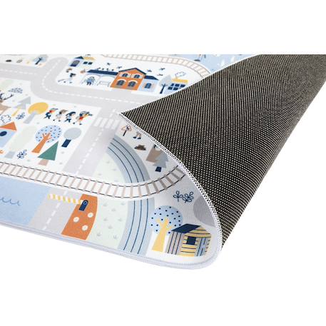 Tapis de jeu avec circuit, la vallée blanche Multicolore 5 - vertbaudet enfant 