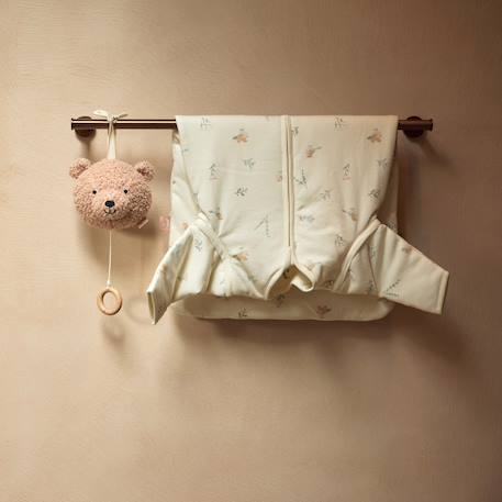 Peluche musicale teddy bear naturel Beige+Ecru+Gris+Rose, noir 12 - vertbaudet enfant 