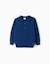 Pull en maille de coton avec lignes en relief Bleu foncé+Marrón 2 - vertbaudet enfant 