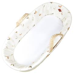 Puériculture-Lit de voyage et accessoires sommeil-Habillage de couffin en satin de coton gallina