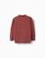 Pull en maille de coton avec lignes en relief Bleu foncé+Marrón 6 - vertbaudet enfant 