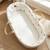Habillage de couffin en satin de coton gallina Écru – motif poules champêtre 2 - vertbaudet enfant 