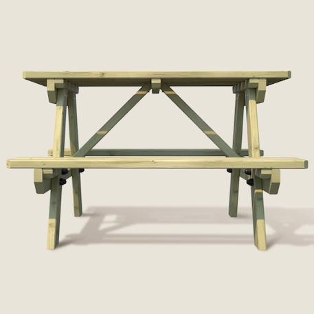 Table piquenique enfant bois traité aurea Marron 6 - vertbaudet enfant 