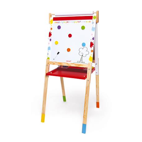 Tableau réglable en bois splash Rouge 1 - vertbaudet enfant 