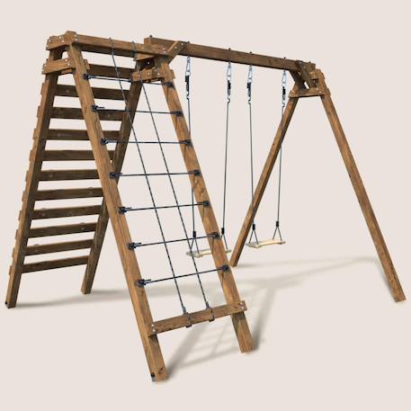 Portique en bois pour enfants tristan Marron 2 - vertbaudet enfant 