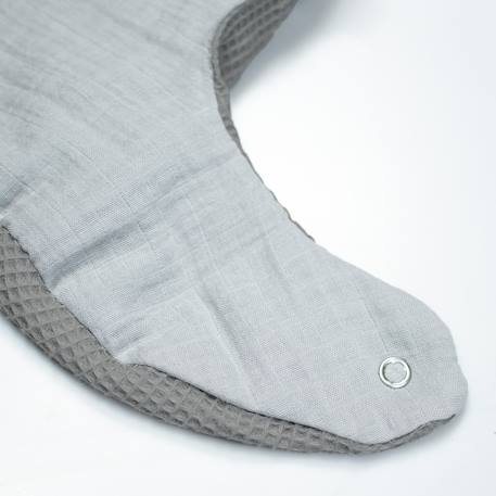 Bavoir bandana en nid d'abeille Beige+Bleu+Écru+Gris+Rose 9 - vertbaudet enfant 