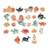 Magnets dinosaures en bois fsc 24 pcs Beige - Chantier+Beige - Ferme+Beige - Fruits et Légumes+Beige - Jardin+Beige - Licornes et Dragons+Beige - Marin+Orange 22 - vertbaudet enfant 