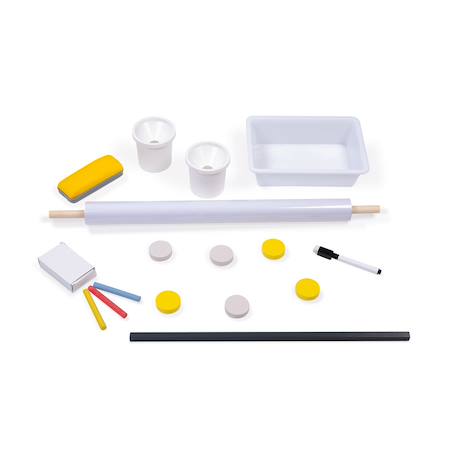 Tableau réglable gris et jaune Gris 6 - vertbaudet enfant 