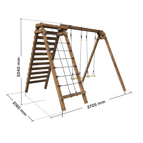 Portique en bois pour enfants tristan Marron 5 - vertbaudet enfant 