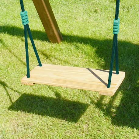 Siège balançoire en bois pour portique Marron 1 - vertbaudet enfant 