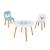 Table et chaises pour enfant banquise Blanc / bleu 1 - vertbaudet enfant 