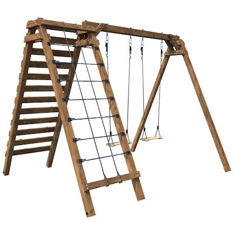 Portique en bois pour enfants tristan Marron 4 - vertbaudet enfant 