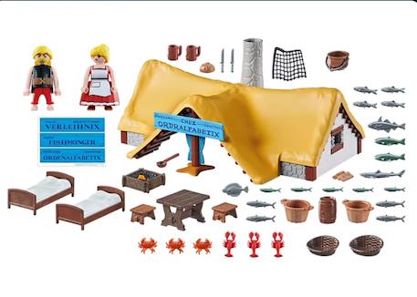 Astérix hutte d'ordralfabetix 71266 Multicolore 2 - vertbaudet enfant 