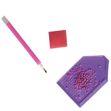 Pixel art strass jolies décos Rose 3 - vertbaudet enfant 