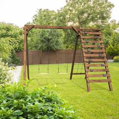 Portique en bois pour enfants tristan  - vertbaudet enfant