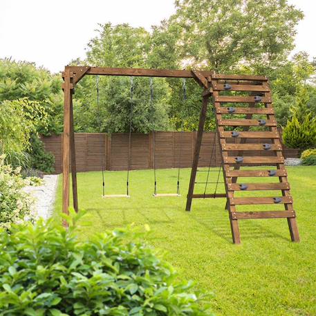 Portique en bois pour enfants tristan Marron 1 - vertbaudet enfant 