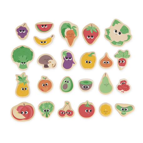 Magnets dinosaures en bois fsc 24 pcs Beige - Chantier+Beige - Ferme+Beige - Fruits et Légumes+Beige - Jardin+Beige - Licornes et Dragons+Beige - Marin+Orange 10 - vertbaudet enfant 