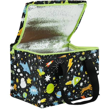 Sac à goûter isotherme Bleu+Jaune+Noir+Rose+Rouge+Vert+Violet 15 - vertbaudet enfant 
