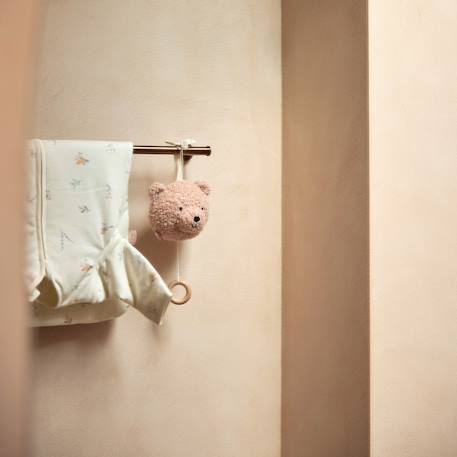 Peluche musicale teddy bear naturel Beige+Ecru+Gris+Rose, noir 15 - vertbaudet enfant 