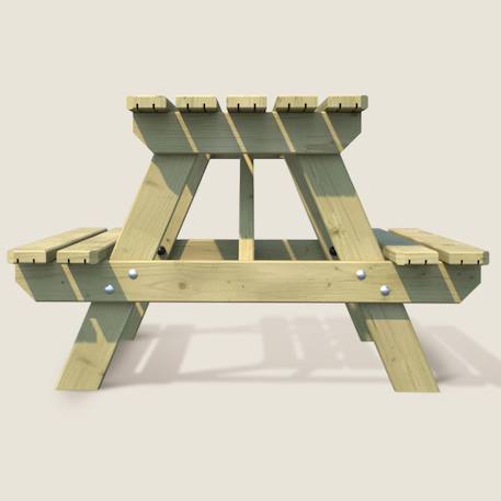 Table piquenique enfant bois traité aurea Marron 4 - vertbaudet enfant 