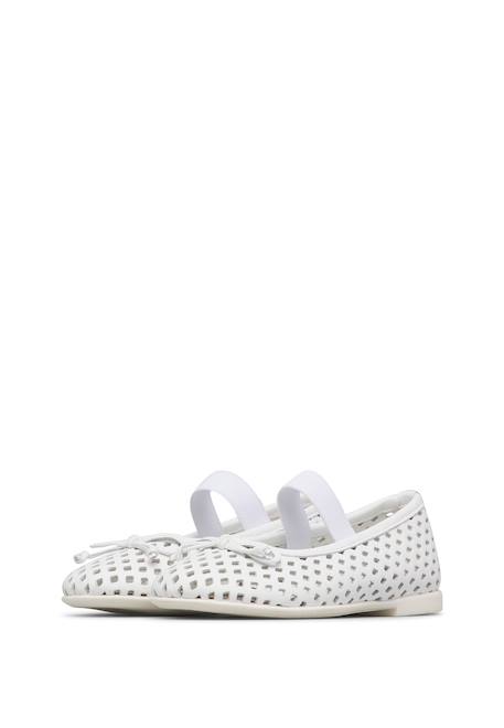 Ballerines en cuir leyci Blanc-+Noir- 5 - vertbaudet enfant 