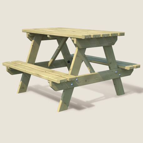 Table piquenique enfant bois traité aurea Marron 2 - vertbaudet enfant 