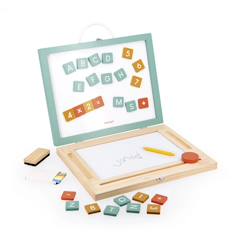 Jouet-Activités artistiques et musicales-Tableau en bois 4 en 1, 49 accessoires