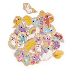 Magnets dinosaures en bois fsc 24 pcs  - vertbaudet enfant
