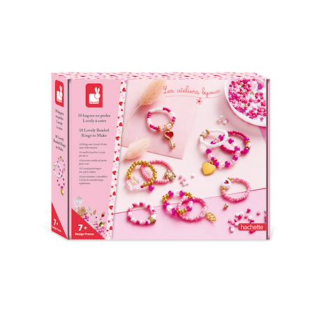 Bagues en perles à créer - lovely ROSE 1 - vertbaudet enfant 