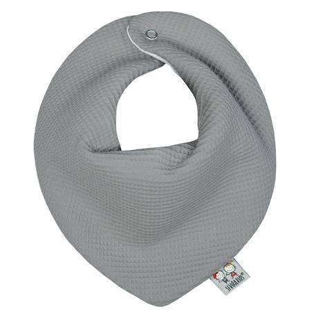 Bavoir bandana en nid d'abeille Beige+Bleu+Écru+Gris+Rose 7 - vertbaudet enfant 