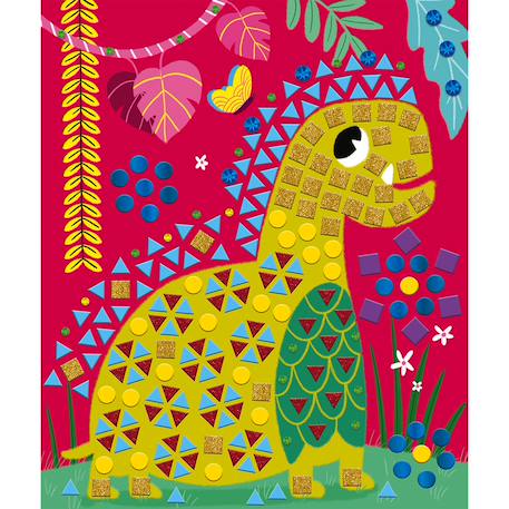 Mosaïques dinosaures Vert 4 - vertbaudet enfant 