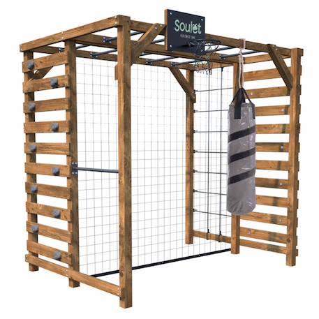 Aire de jeux multisport avec sac de frappe odin Marron 3 - vertbaudet enfant 