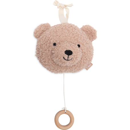 Peluche musicale teddy bear naturel Beige+Ecru+Gris+Rose, noir 10 - vertbaudet enfant 