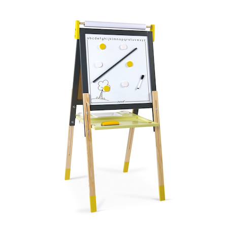 Tableau réglable gris et jaune Gris 1 - vertbaudet enfant 