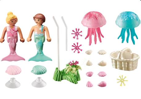 Enfants sirènes méduses et coquillages 71504 Multicolore 2 - vertbaudet enfant 