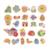 Magnets dinosaures en bois fsc 24 pcs Beige - Chantier+Beige - Ferme+Beige - Fruits et Légumes+Beige - Jardin+Beige - Licornes et Dragons+Beige - Marin+Orange 14 - vertbaudet enfant 