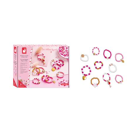 Bagues en perles à créer - lovely ROSE 5 - vertbaudet enfant 