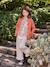 Gilet fille maille fine mousseuse corail+gris chiné+pivoine 5 - vertbaudet enfant 