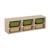 Meuble de rangement pour enfant, 6 bacs en plastique colorés - sora Moutarde+Vert olive 6 - vertbaudet enfant 
