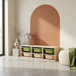 Chambre et rangement-Meuble de rangement pour enfant, 6 bacs en plastique colorés - sora