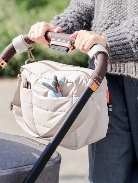 Sac de poussette matelassé sable+vert 3 - vertbaudet enfant 