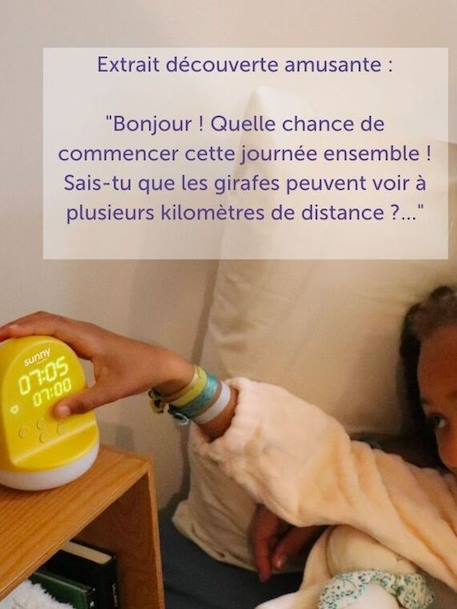 Réveil éducatif SUNNY jaune 4 - vertbaudet enfant 